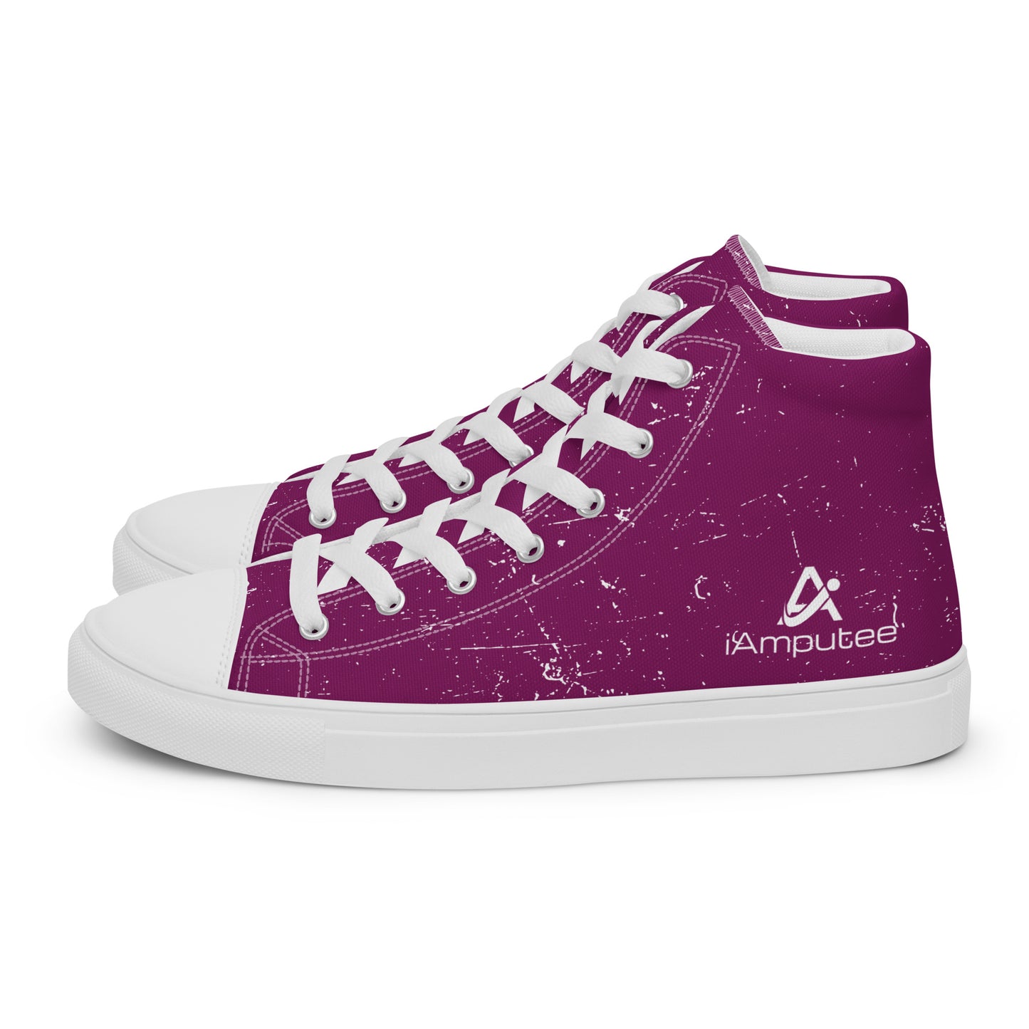 iAmputee Zapatos de lona altos para mujer