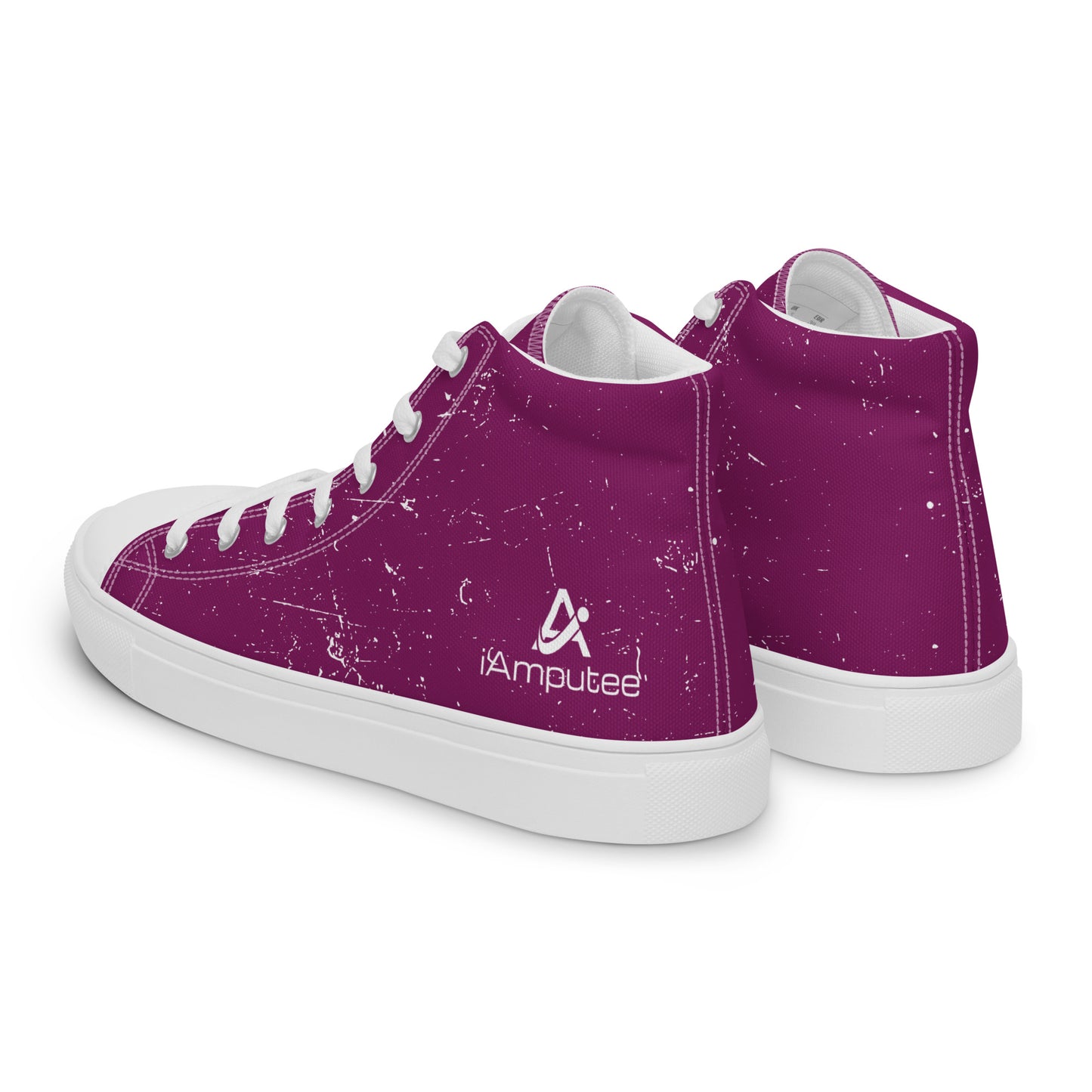 iAmputee Zapatos de lona altos para mujer