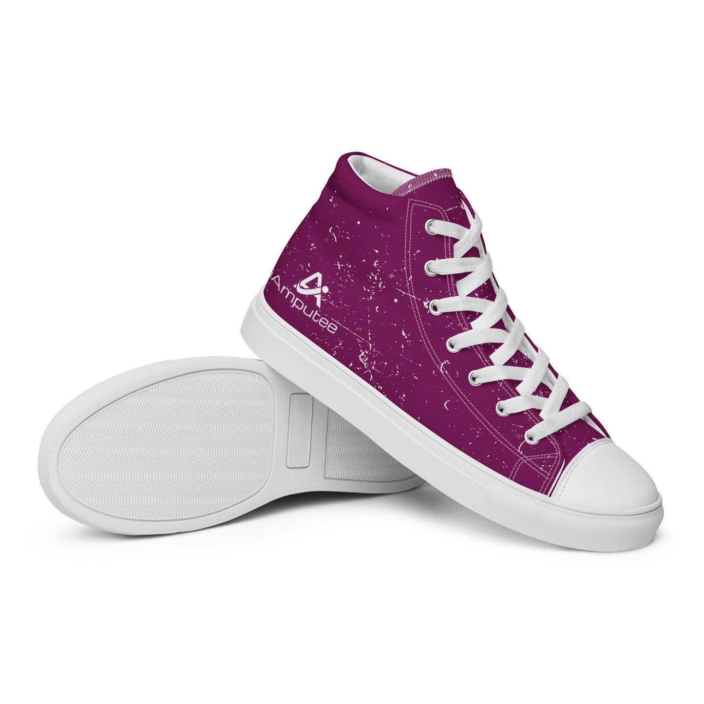 iAmputee Zapatos de lona altos para mujer