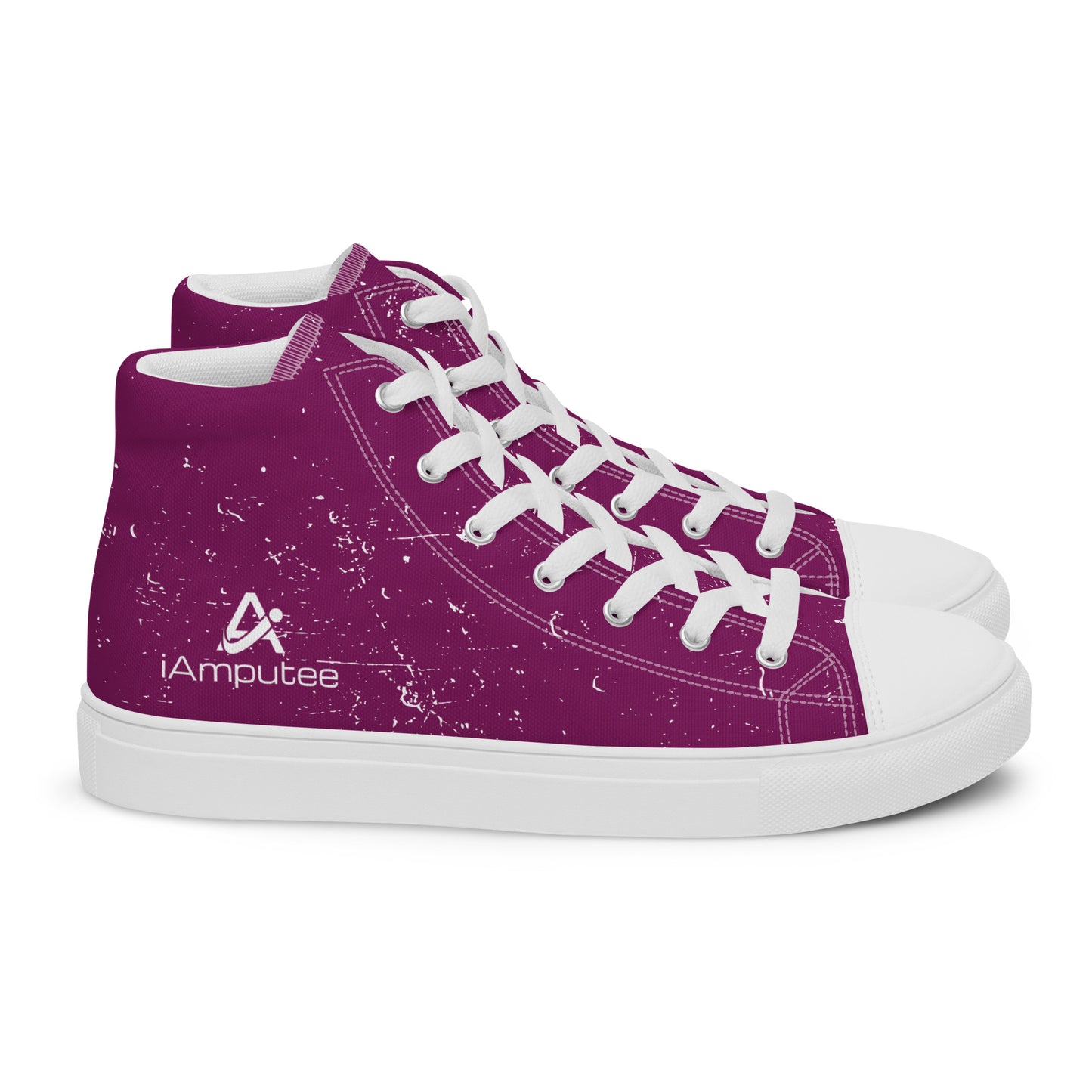iAmputee Zapatos de lona altos para mujer