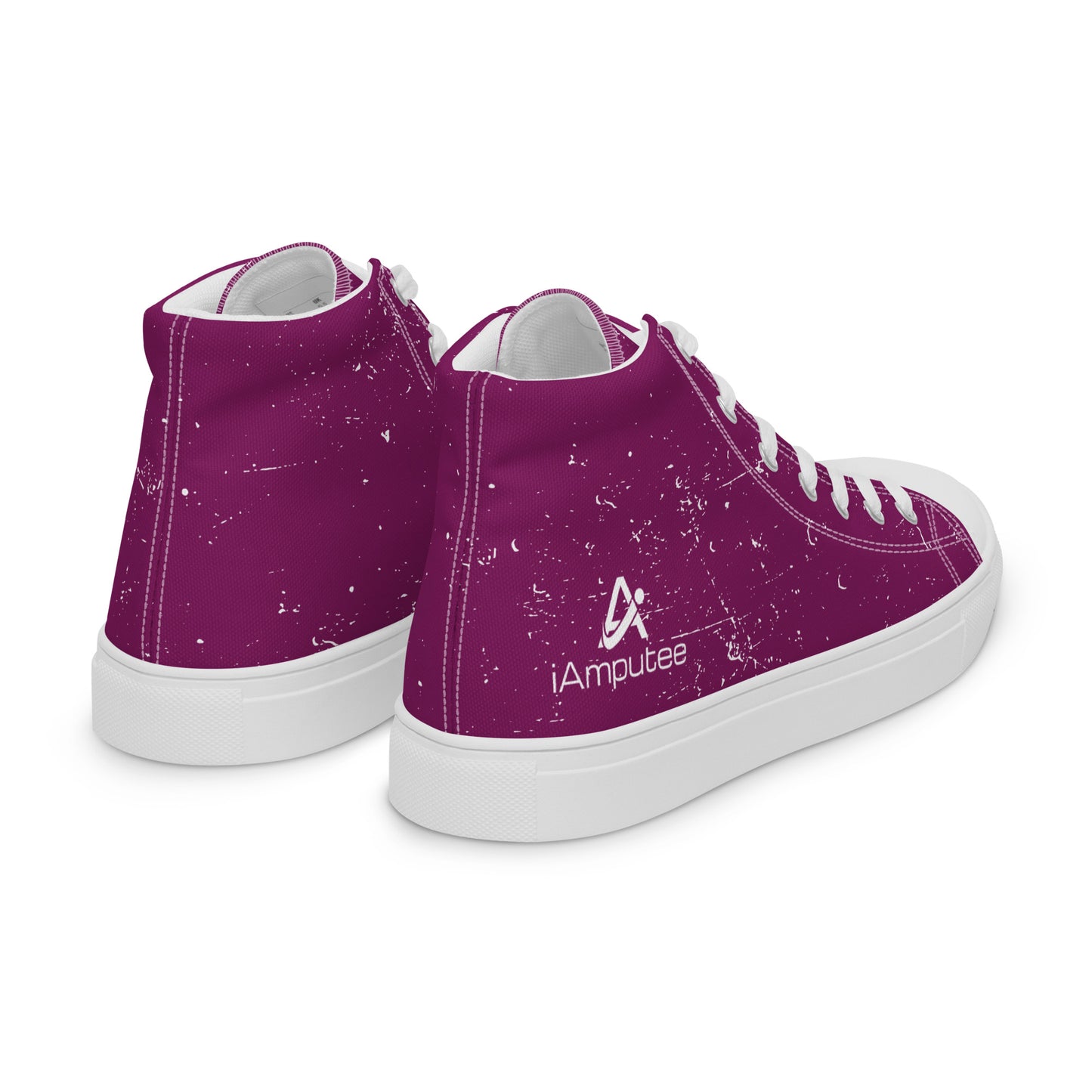 iAmputee Zapatos de lona altos para mujer