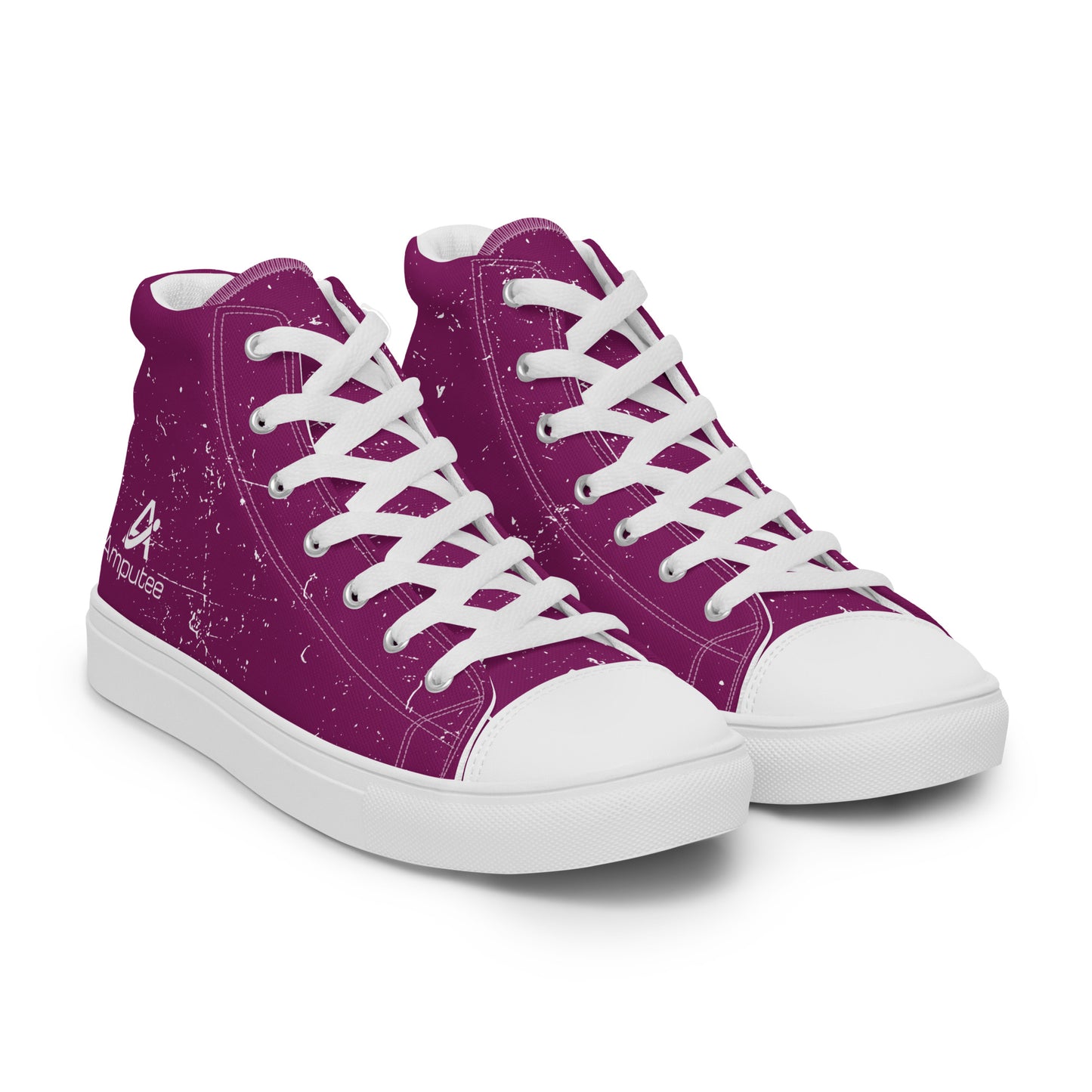 iAmputee Zapatos de lona altos para mujer